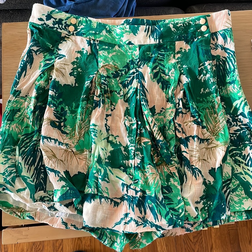 Anthropologie Jungle print skort 🐆
